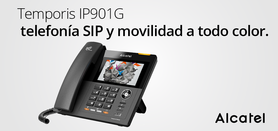 Temporis IP901G: telefonía SIP y movilidad a todo color.